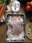 Poularde gefüllt mit Kräutern und Zitrone Poularde gefüllt mit Kräutern und Zitrone