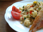 Couscous (Kuskus) mit Seelachsfilet Couscous (Kuskus) mit Seelachsfilet