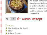Neue Funktion: Das Audio-Rezept Neue Funktion: Das Audio-Rezept