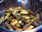 Grüner Spargel - kurz blanchieren