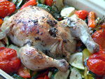 Knuspriges Brathähnchen mit Kräutern Knuspriges Brathähnchen mit Kräutern
