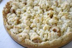 Fertig gebacken Krümelkuchen mit Hameln