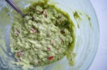 Fertige Guacamole, ein leckerer Dip